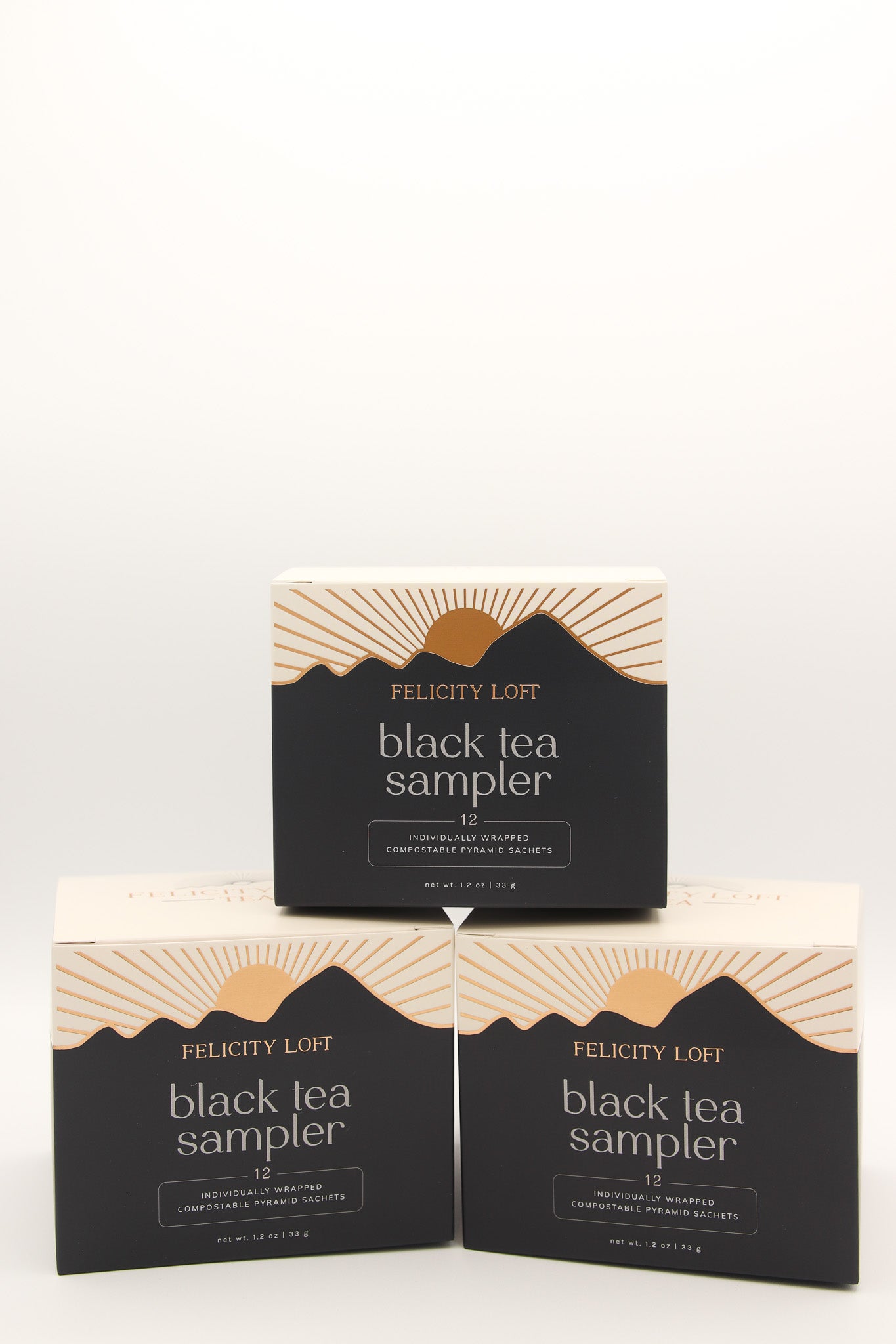 Black Tea Sampler Variety Pack - Wrapped Sachet (case of 6)