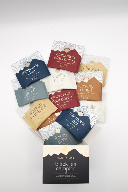 Black Tea Sampler Variety Pack - Wrapped Sachet (case of 6)