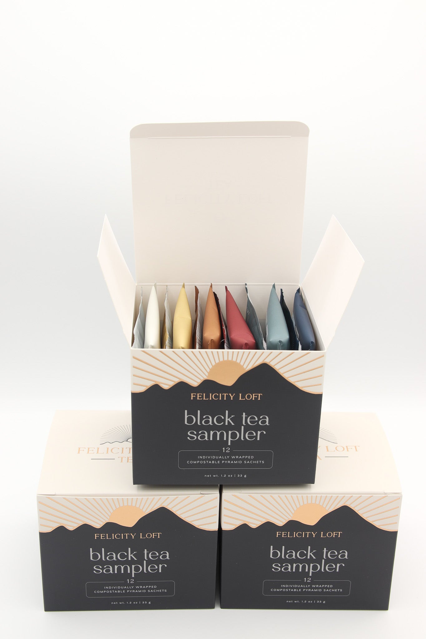 Black Tea Sampler Variety Pack - Wrapped Sachet (case of 6)